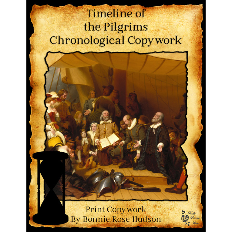 Timeline of the pilgrims chronological copywork