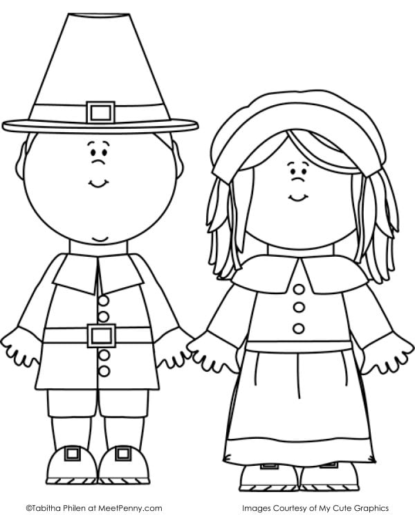 Thanksgiving coloring pages for kids
