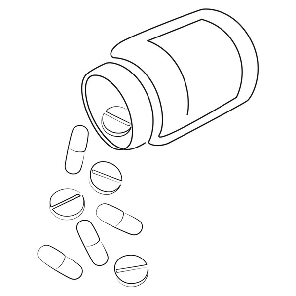 Drawing pills royalty