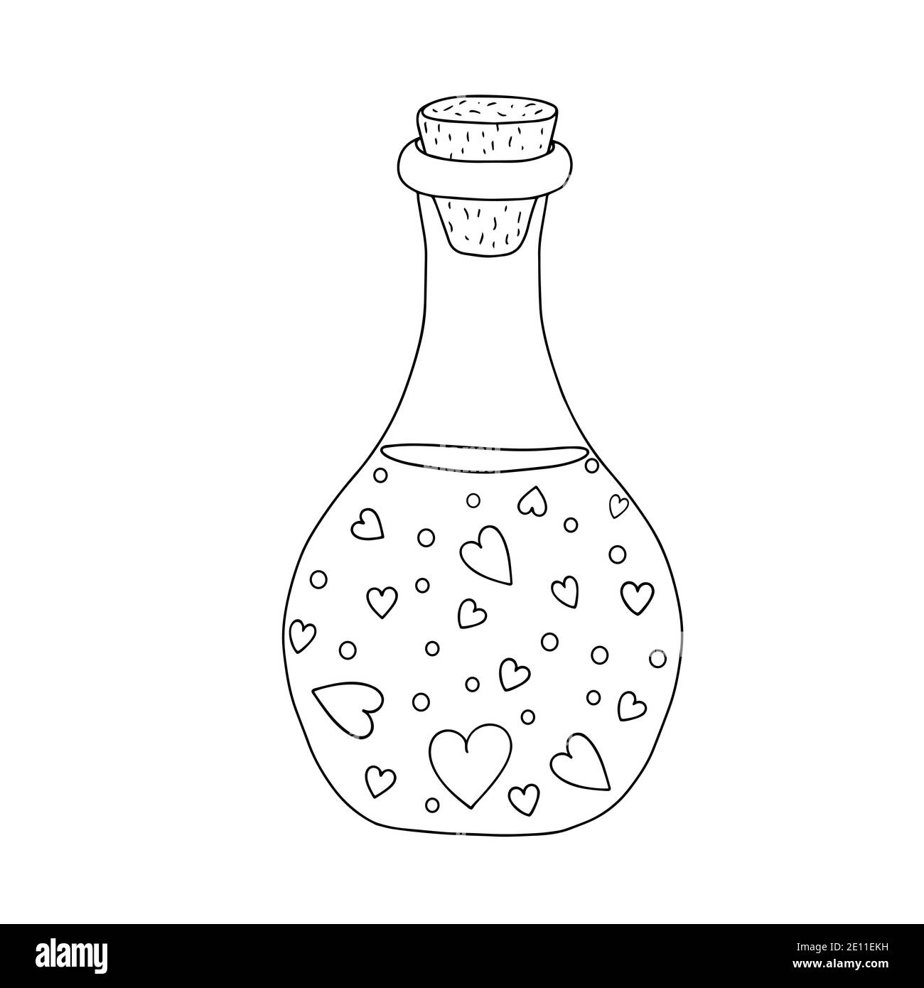 Potion bottle black and white stock photos images