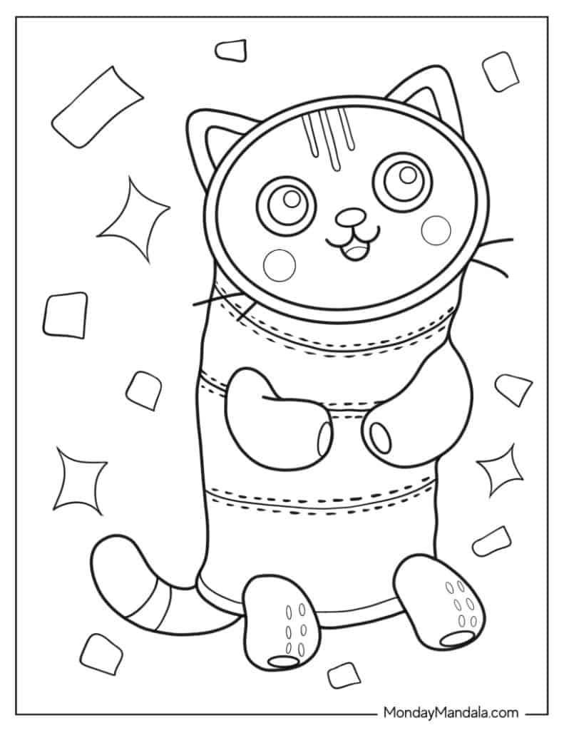 Gabbys dollhouse coloring pages free pdf printables