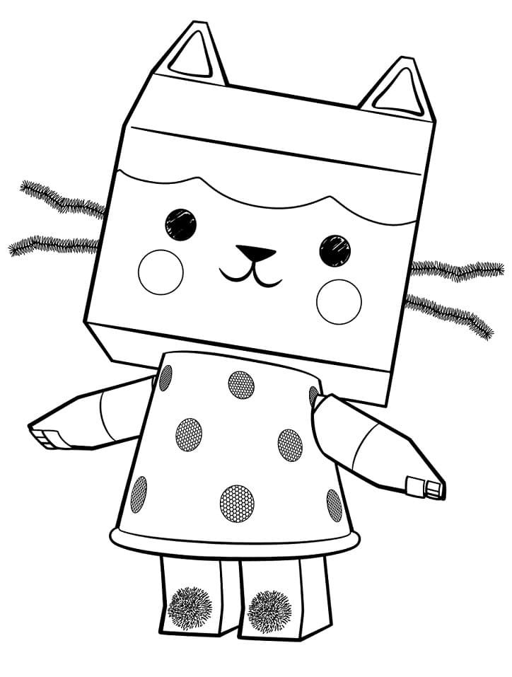 Baby box from gabbys dollhouse coloring page
