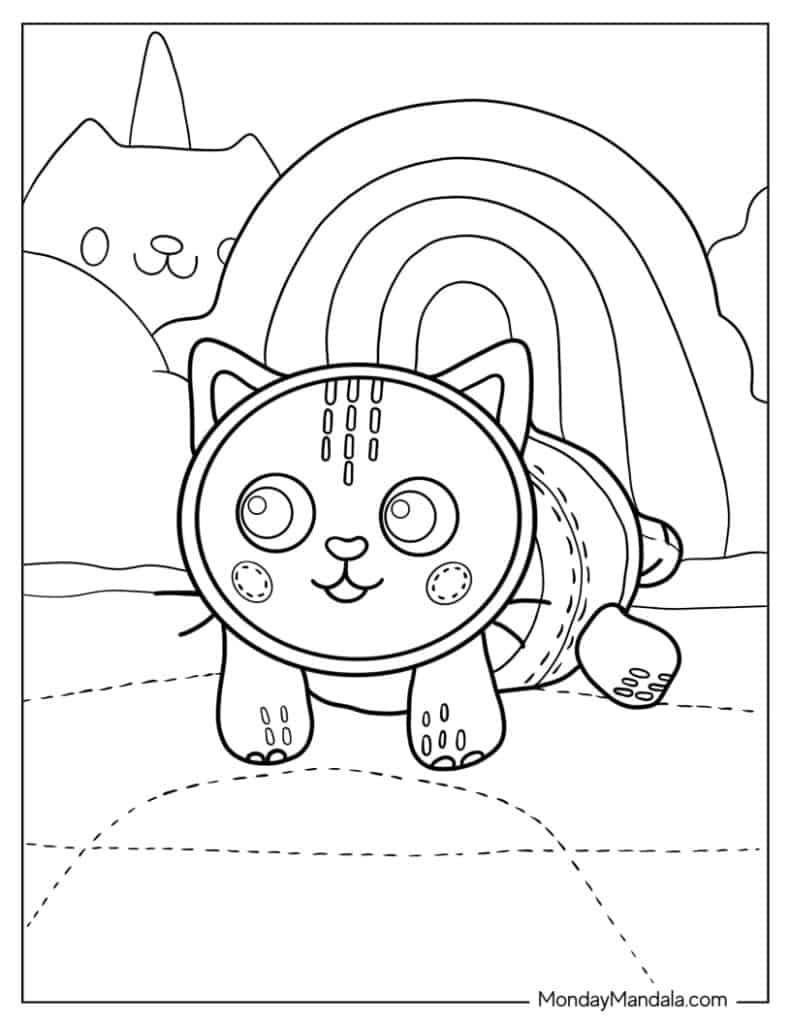 Gabbys dollhouse coloring pages free pdf printables