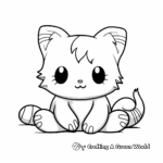 Pillow cat coloring pages