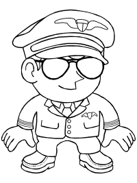 Pilot coloring pages and printable activities