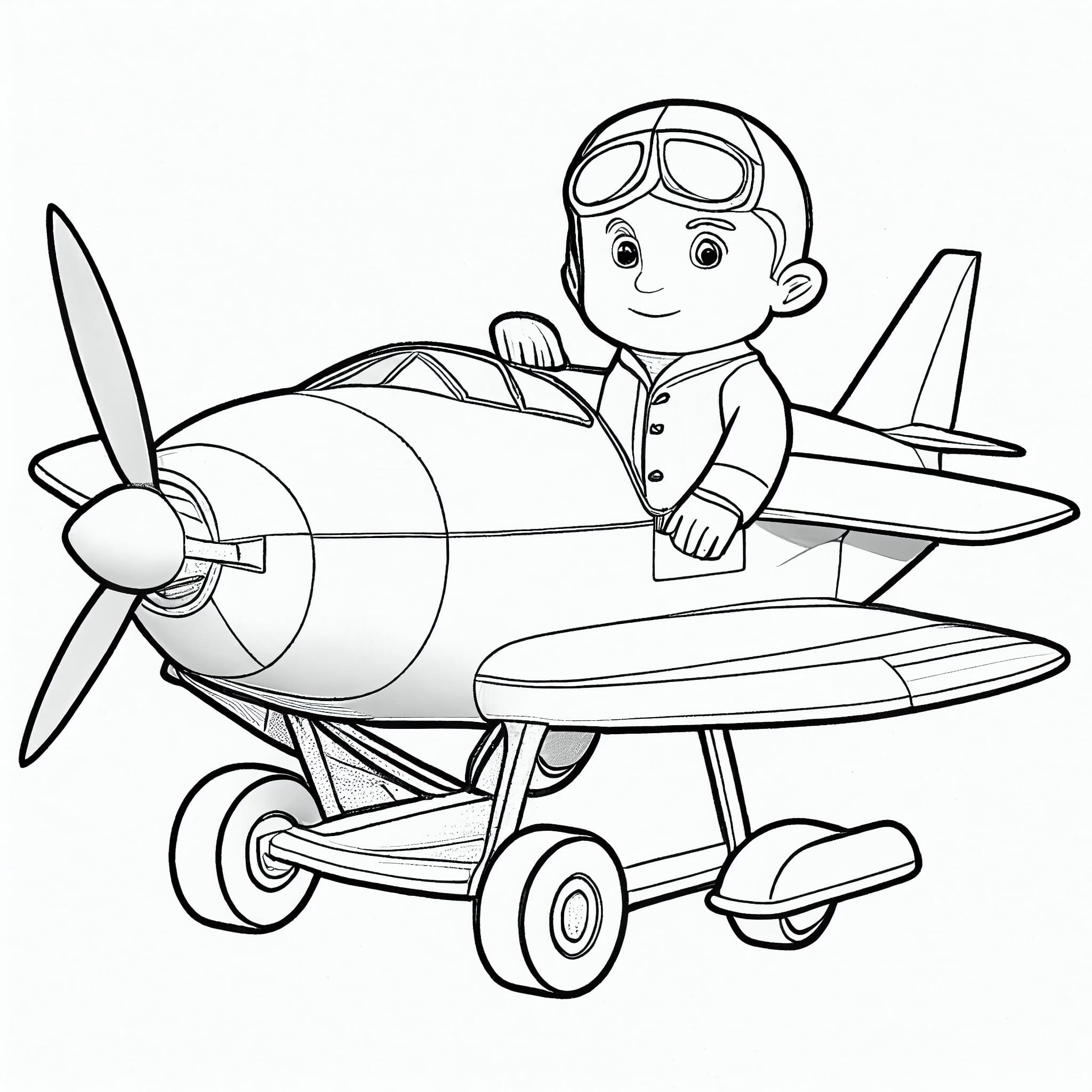 Airplane coloring pages free printable images