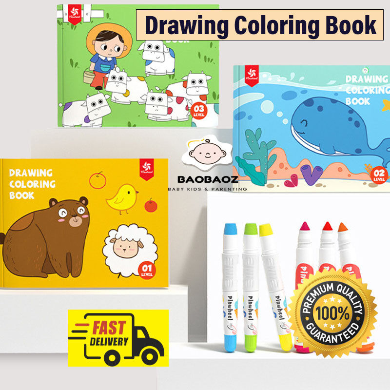 Pinwheel drawing coloring book art for kids children