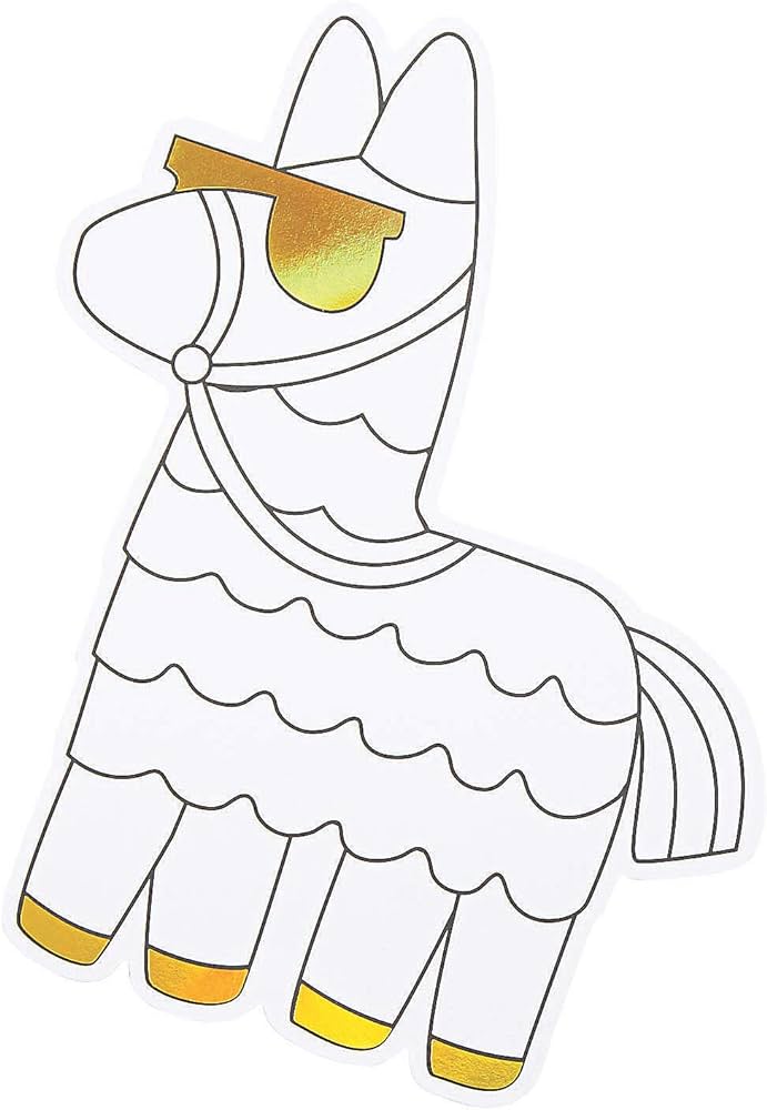 Color your own jumbo pinata cutouts