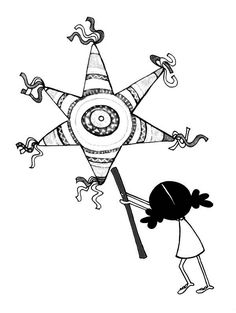 Pinata coloring page ideas coloring pages pinata coloring pictures