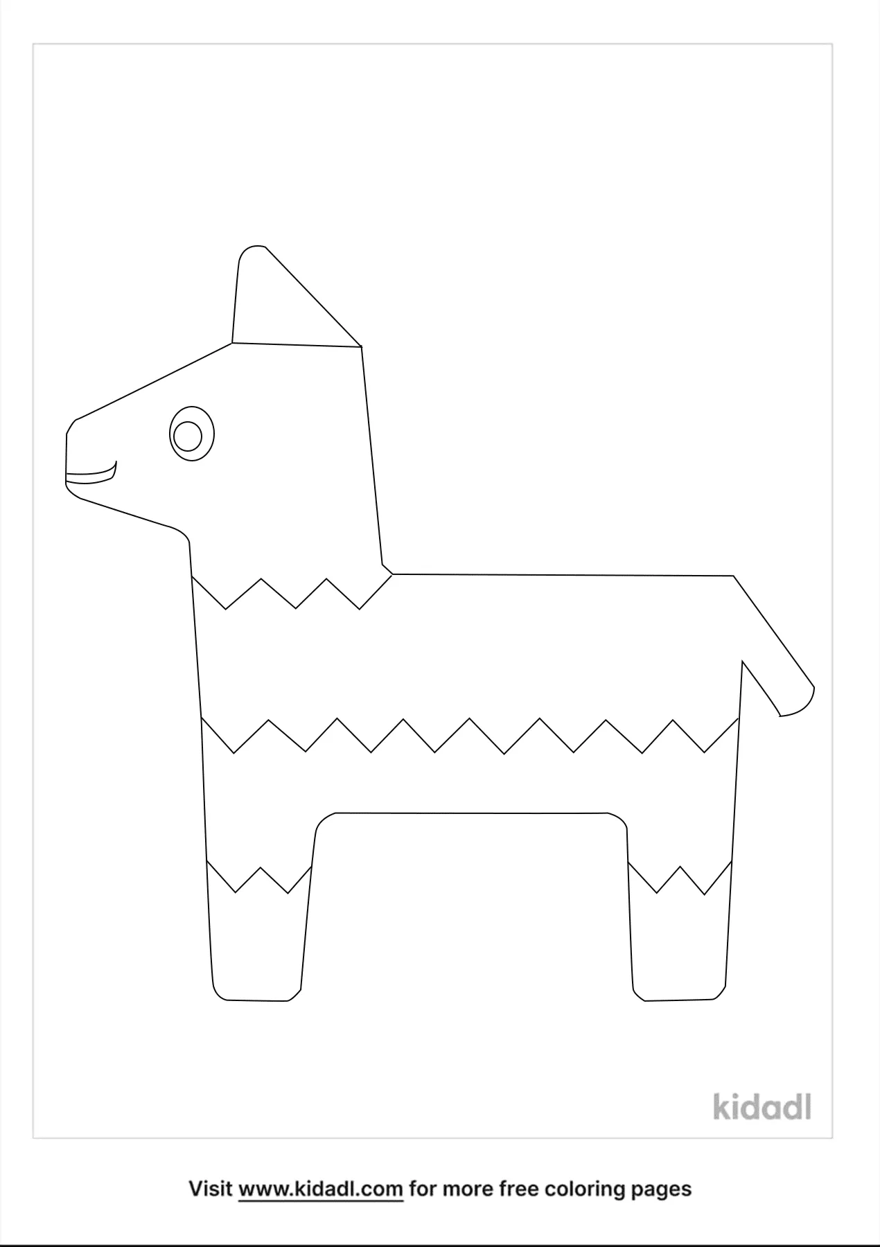 Free piãata coloring page coloring page printables