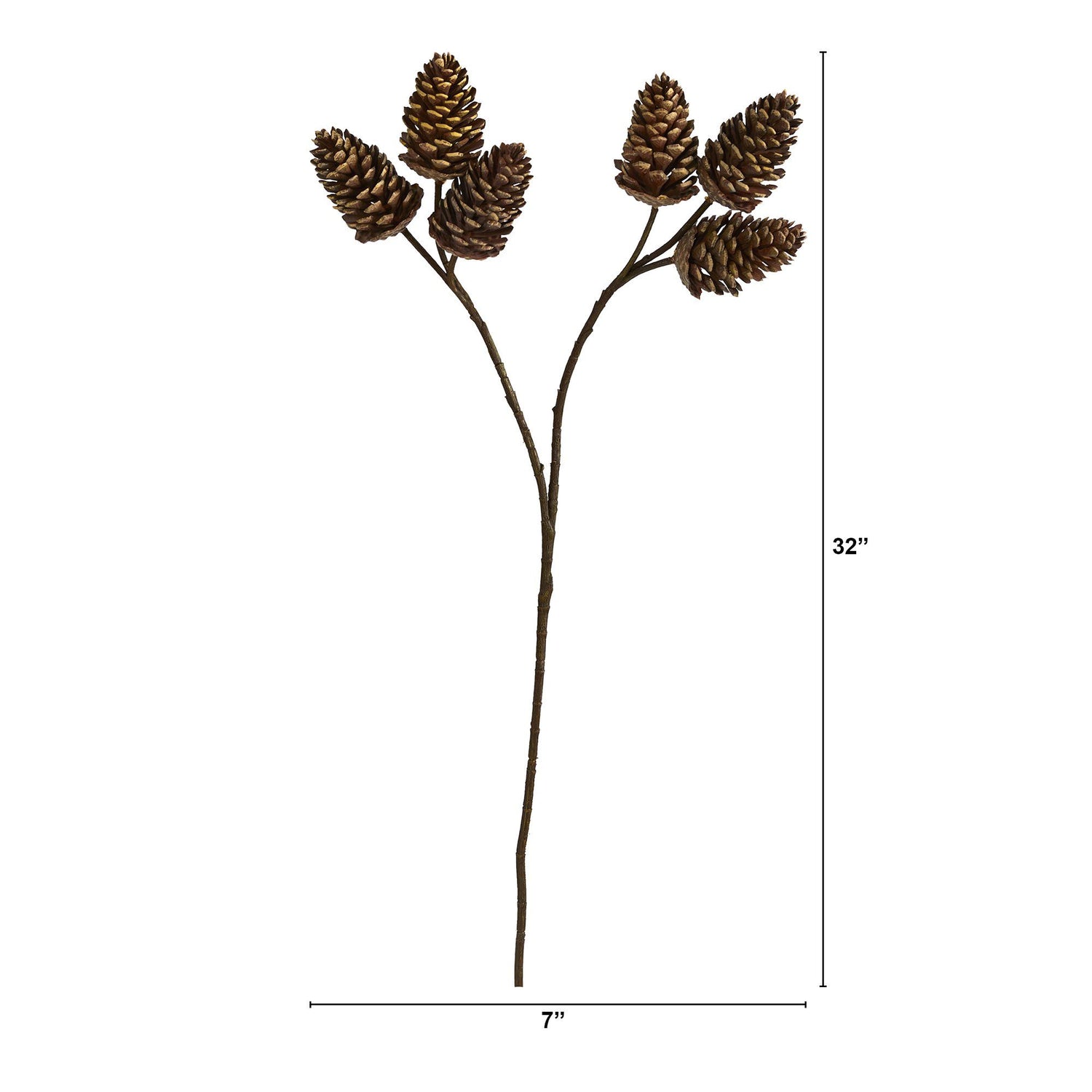 Â pinecone artificial spray set of nearly natural