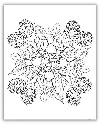 Free fall leaf coloring pages pdf download