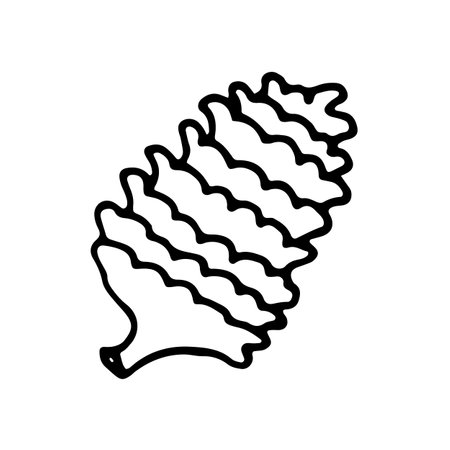 Pine cone outline stock illustrations cliparts and royalty free pine cone outline vectors