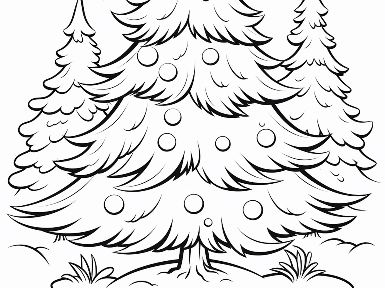 Christmas tree coloring pages for kids by asadul islam on