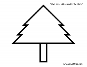 Christmas tree outline