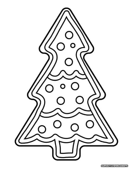 Christmas tree coloring pages