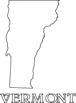Lake champlain vermont landscape coloring page