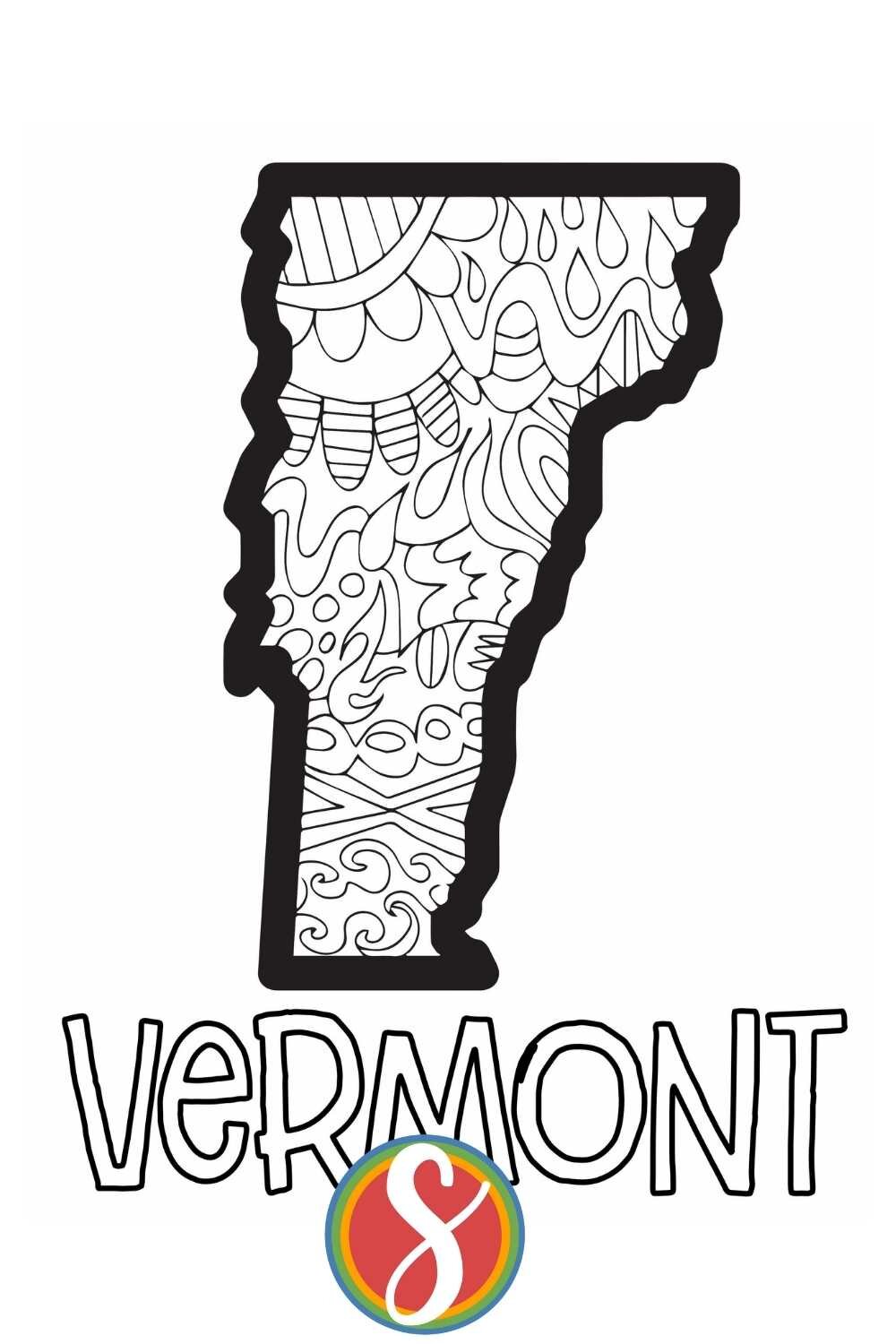 Free vermont coloring pages â stevie doodles