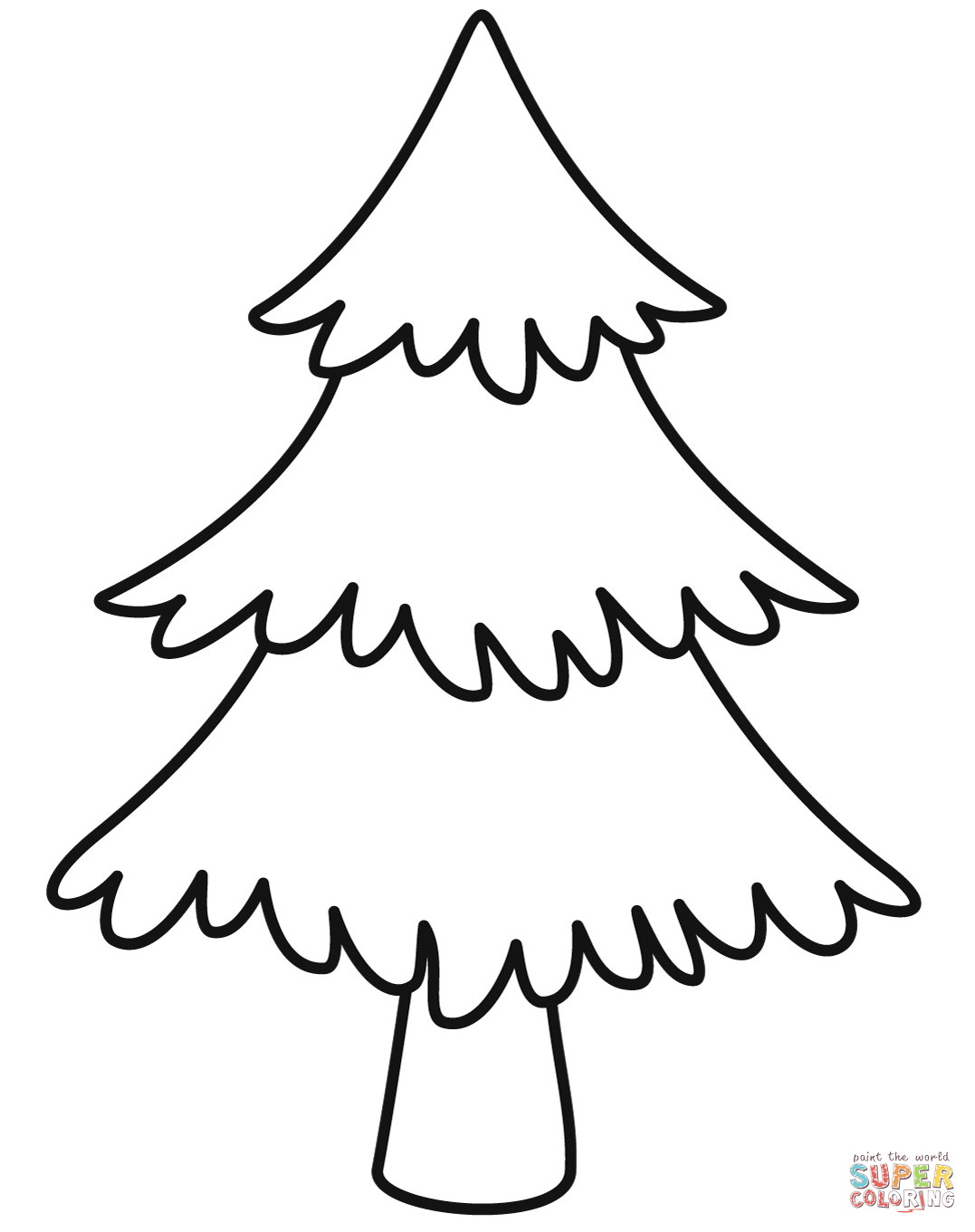 Pine tree coloring page free printable coloring pages