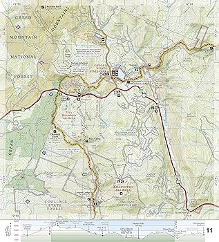 Appalachian trail east mountain to hanover map vermont national geographic topographic map guide national geographic maps books