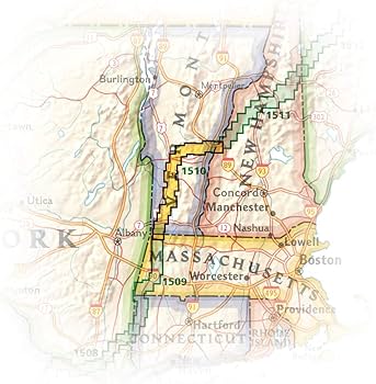 Appalachian trail east mountain to hanover map vermont national geographic topographic map guide national geographic maps books