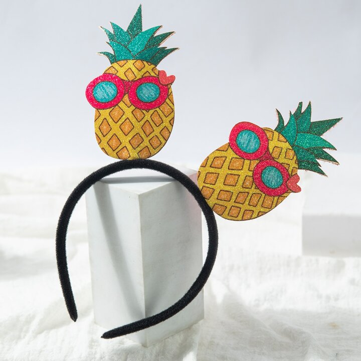 Pc summer beach party theme funny pineapple headband euqs