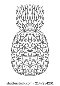 Pineapple coloring pages images stock photos d objects vectors
