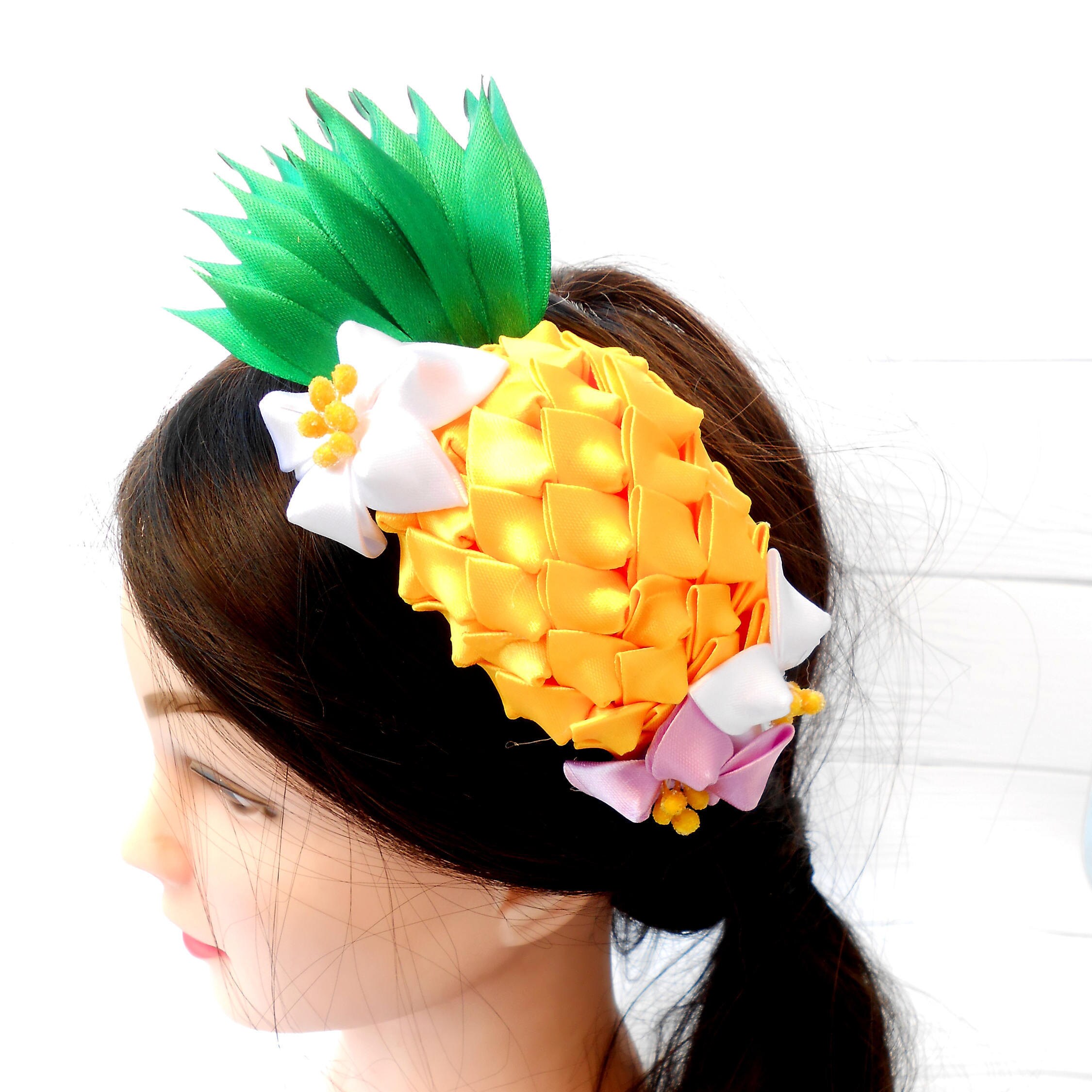 Pineapple crown fruit headpiece tropical headband hawaiian crown