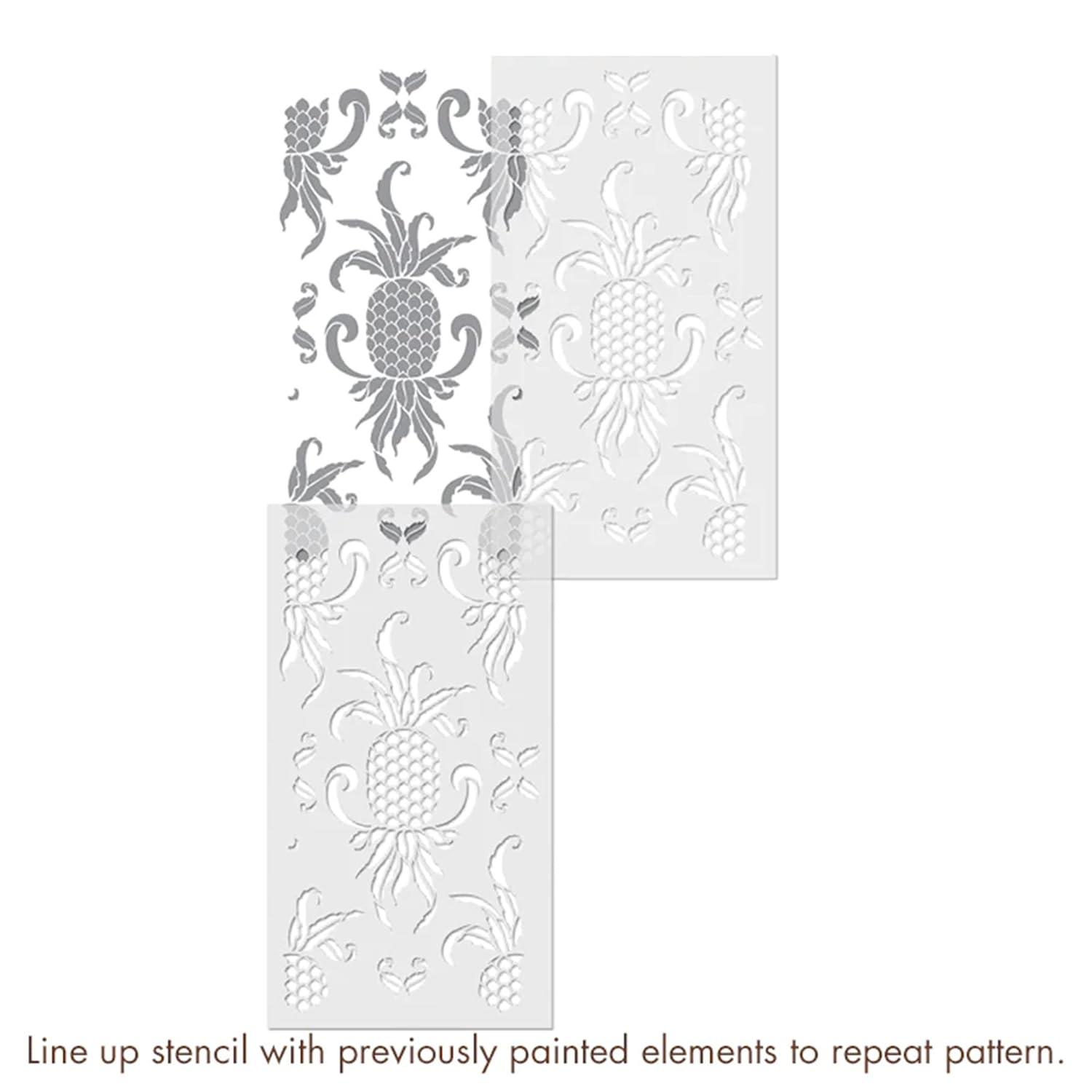 Latest pineapple design stencils for wall painting