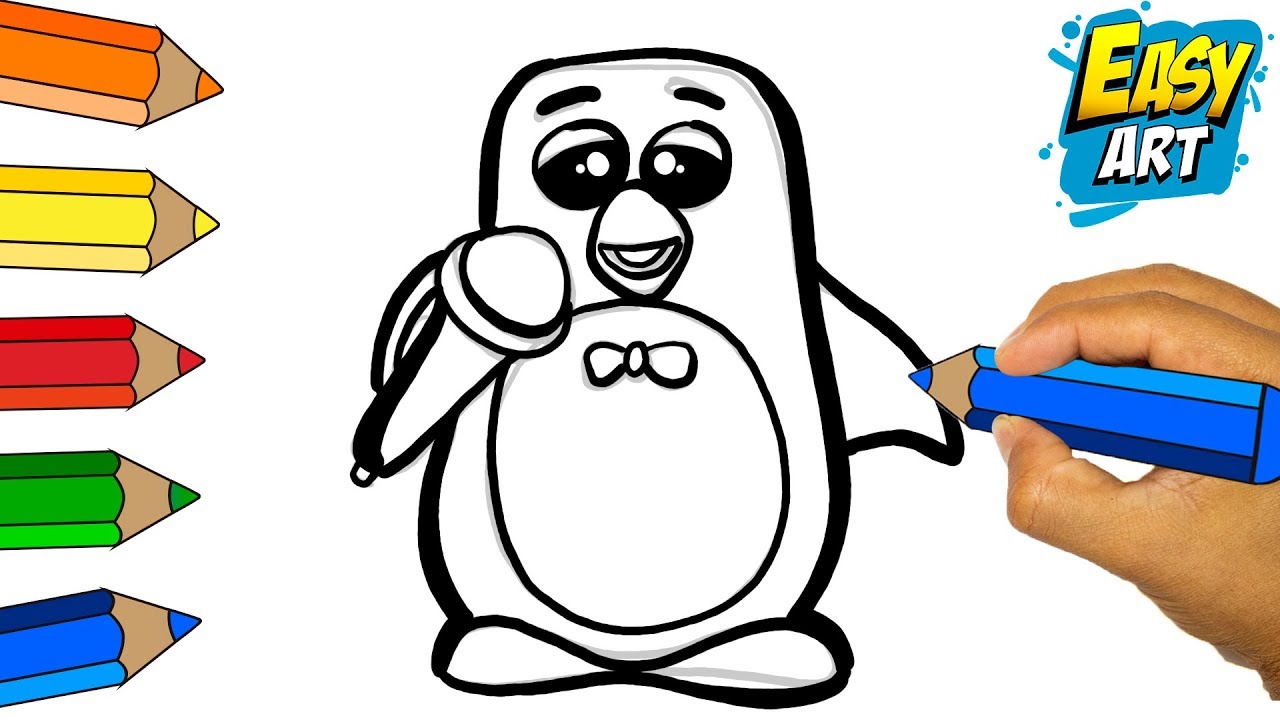 Ð o dibujar al pinguino wheezy