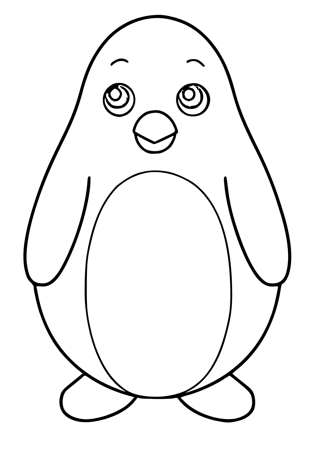 Mejor felicitaciãn pinguino fãcil para colorear y imprimir gratis para adultos niãas y niãos