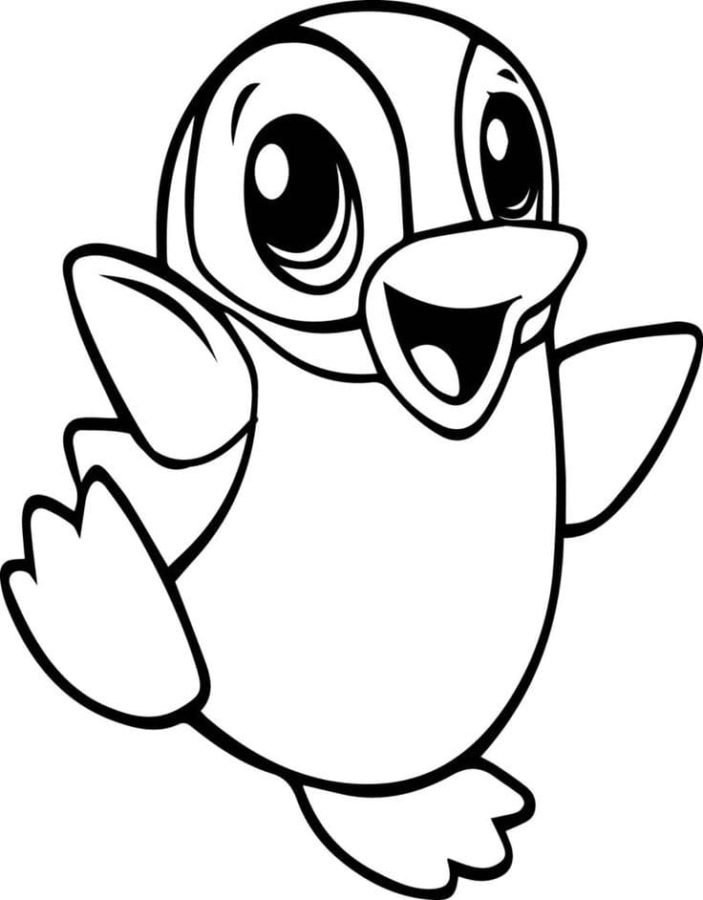 Dibujos de pingãinos para colorear