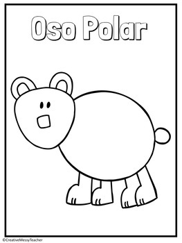 Animales del ãrtico pãginas para colorear