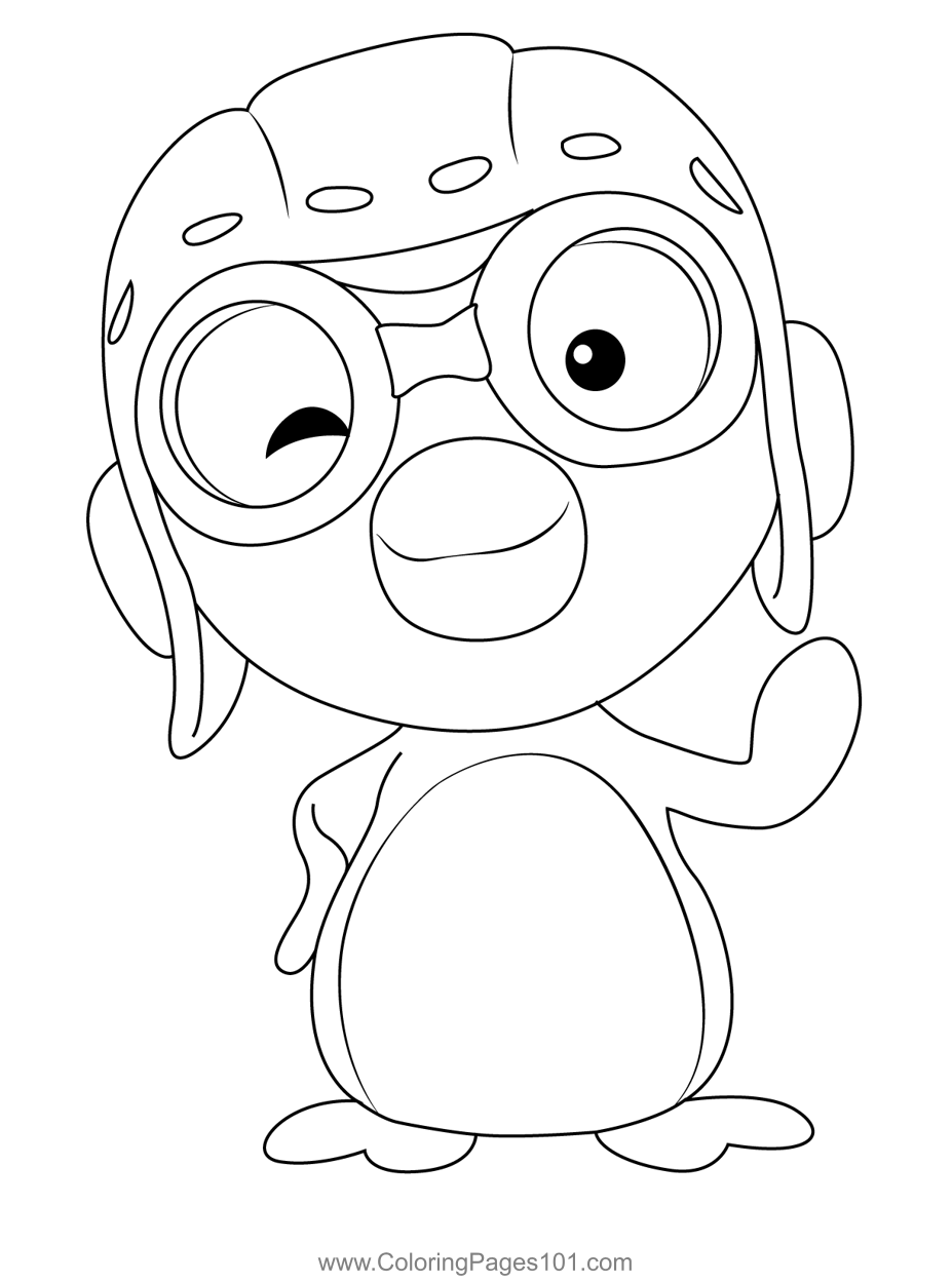 Funny pororo coloring page penguin coloring pages coloring pages penguin coloring