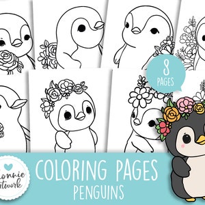 Penguin coloring page