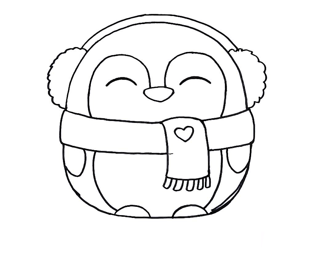Coloring pages penguin