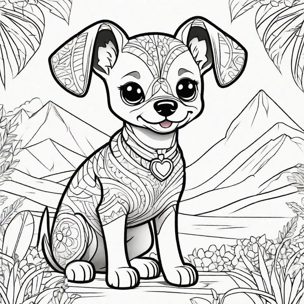 Black and white style coloring book