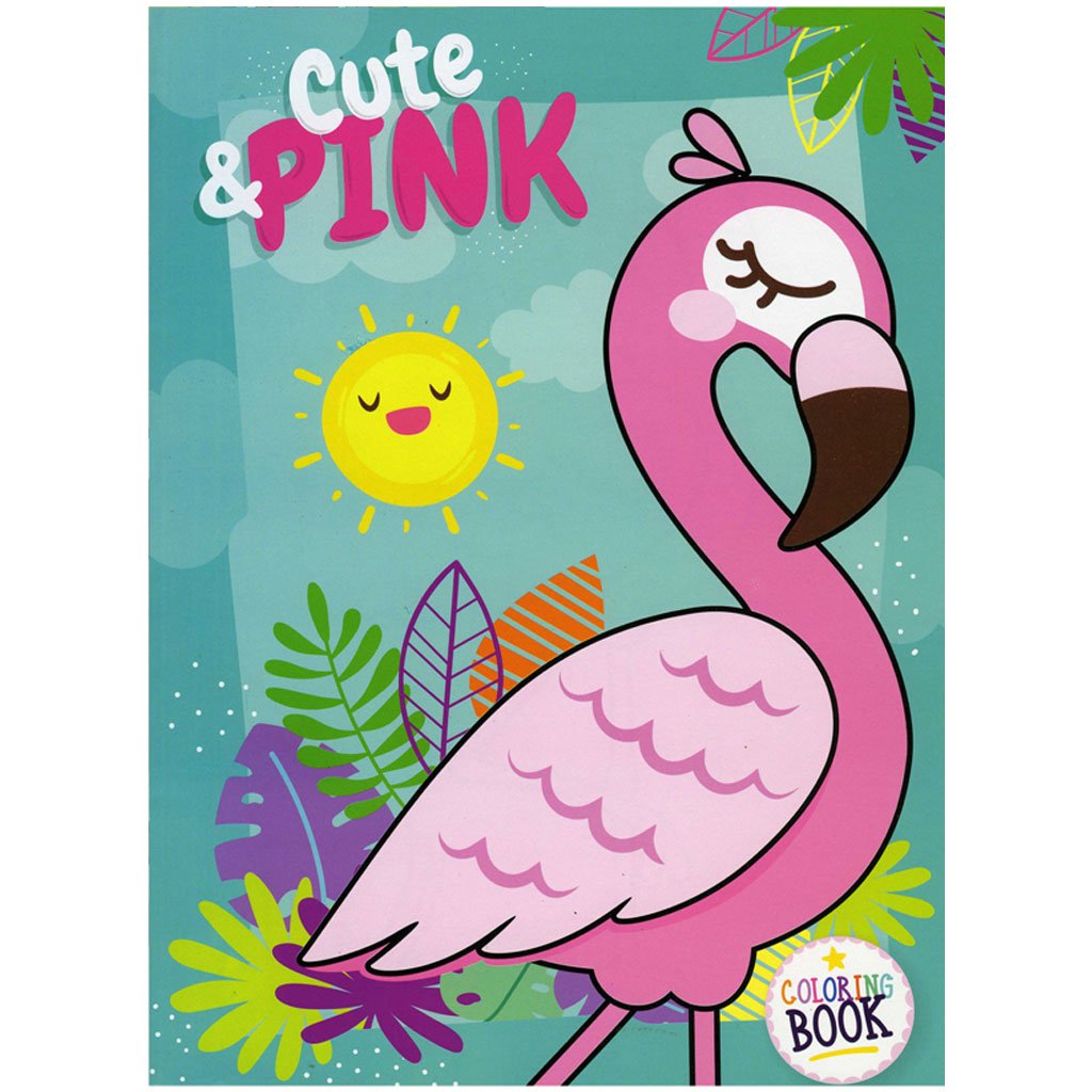 Buy bazic flamingo cute and pink green coloring book online creative minds teaching books abu dhabi dubai