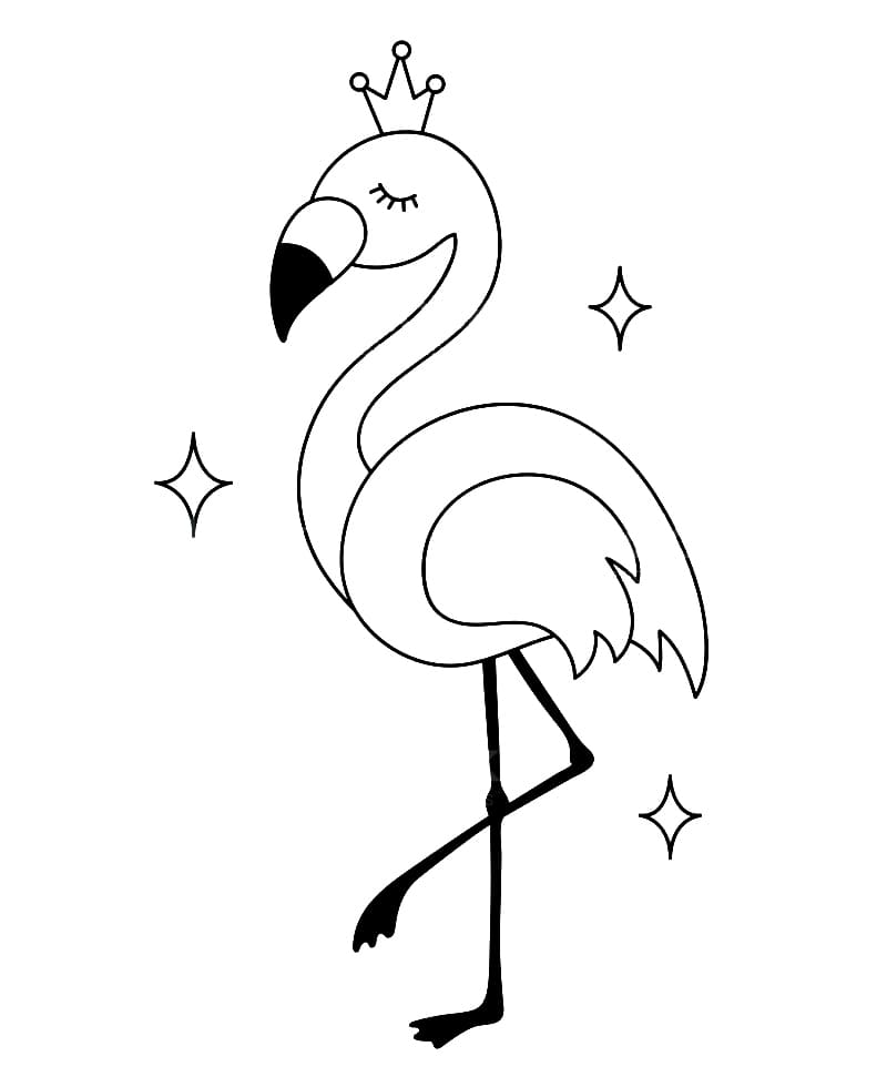 Flamingo coloring pages