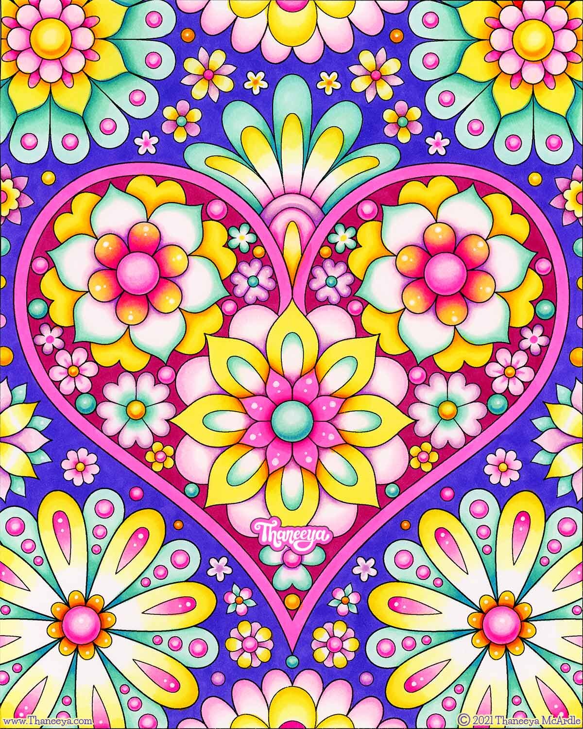Heart coloring pages