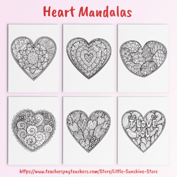 Heart coloring pages printable adult coloring pages valentines day coloring