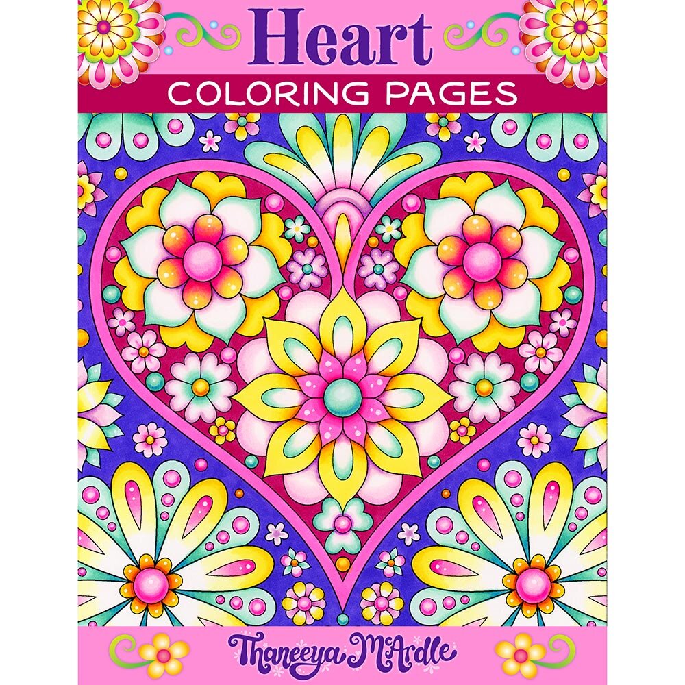 Heart coloring pages
