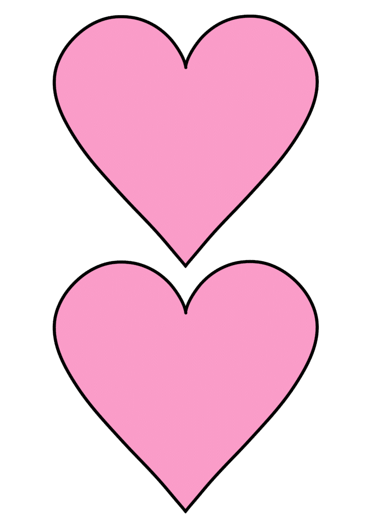 Free printable heart templates cut outs