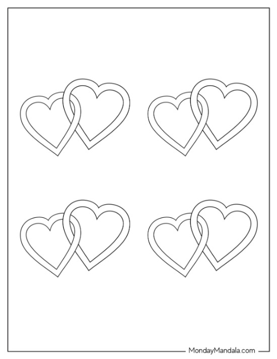 Heart templates free pdf printables