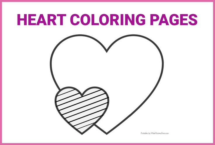 Easy heart coloring pages for kids stripe patterns heart coloring pages printable heart template coloring pages for kids