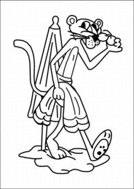 Pink panther show coloring pages team colors