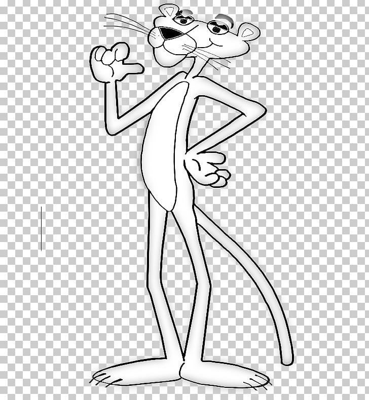 Coloring book black panther drawing the pink panther png clipart adult angle animated cartoon arm art