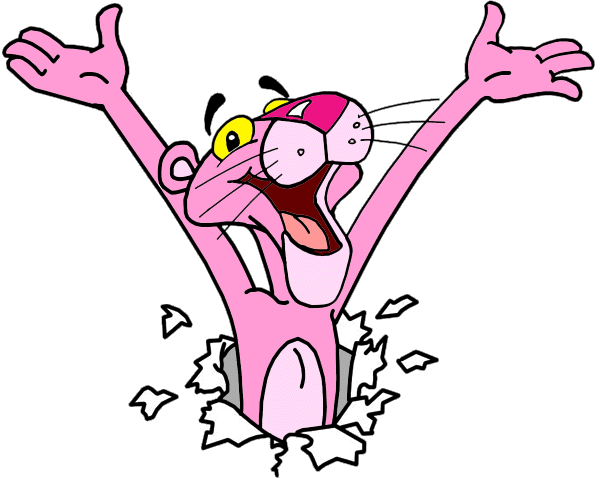 The pink panther clip art cartoon clip art