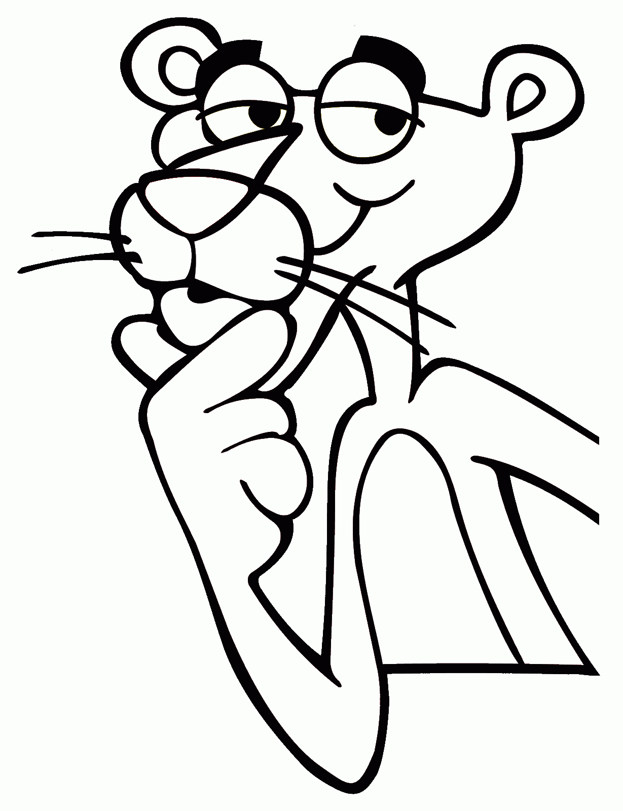 The pink panther coloring pages