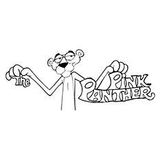 Top pink panther coloring pages for your toddler